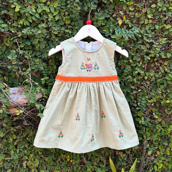 garden play grey baby dress