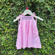 Charming Smocked Gingham Baby Dress