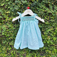 Charming Smocked Gingham Baby Dress