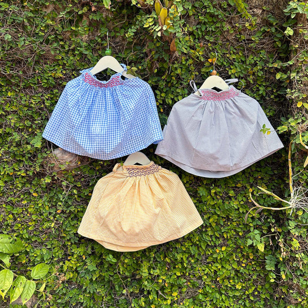 summer gingham baby dress