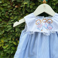 Whimsical Embroidered Frock with Playful Frills