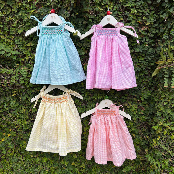 charming smocked baby dress