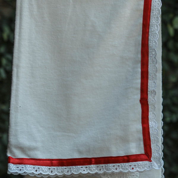 super soft white flannel