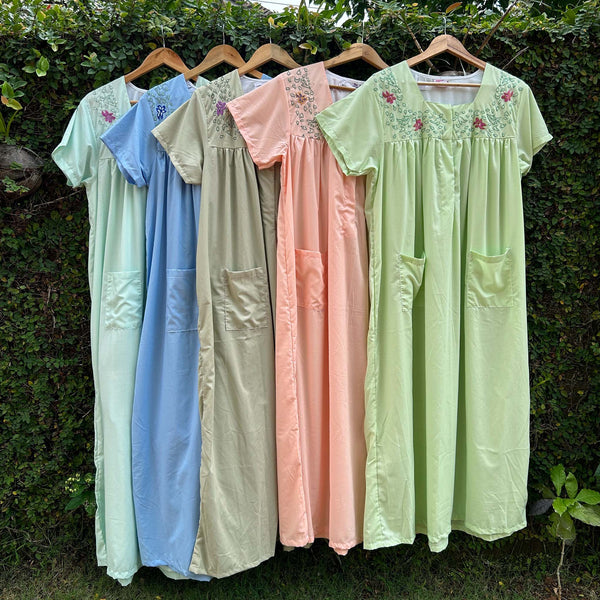 floral bounty half sleeve nighty