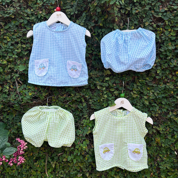 car embroidery baby set
