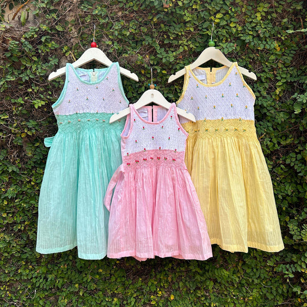 smocked party dress