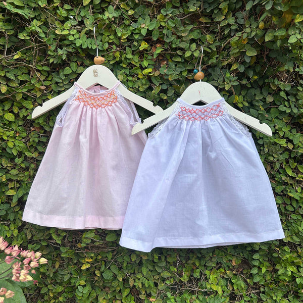  smocked yoke baby dress