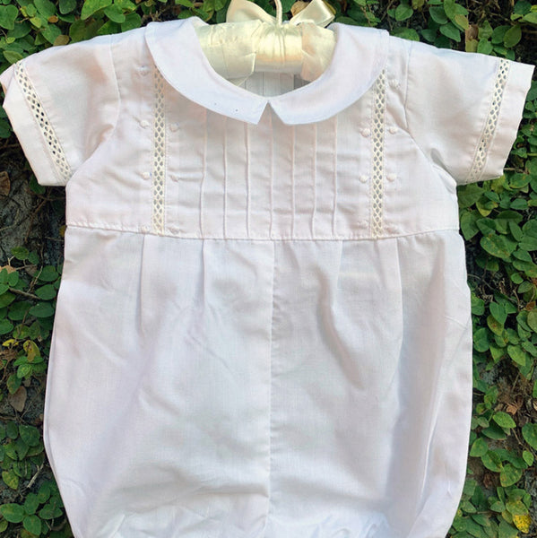 baptism white romper
