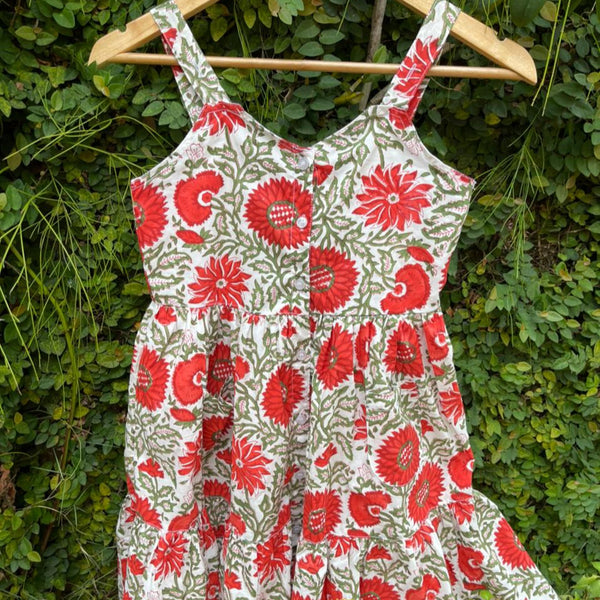 sleeveless button down dress for girls