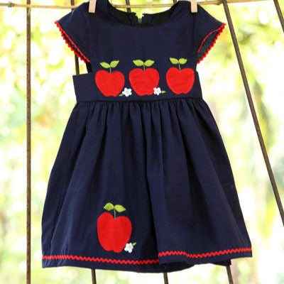 An Appliqued Apple Dress