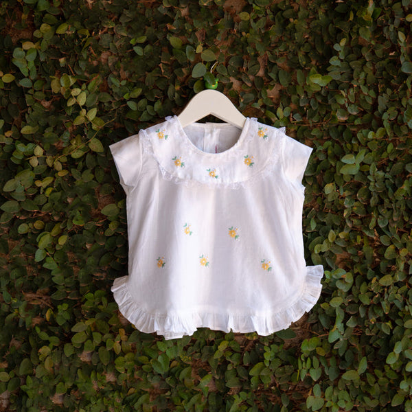 white elegant embroidered dress