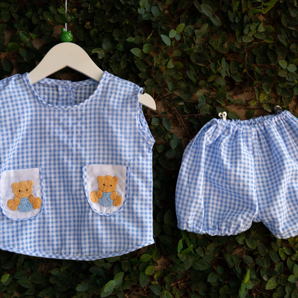 embroidered teddy baba suit