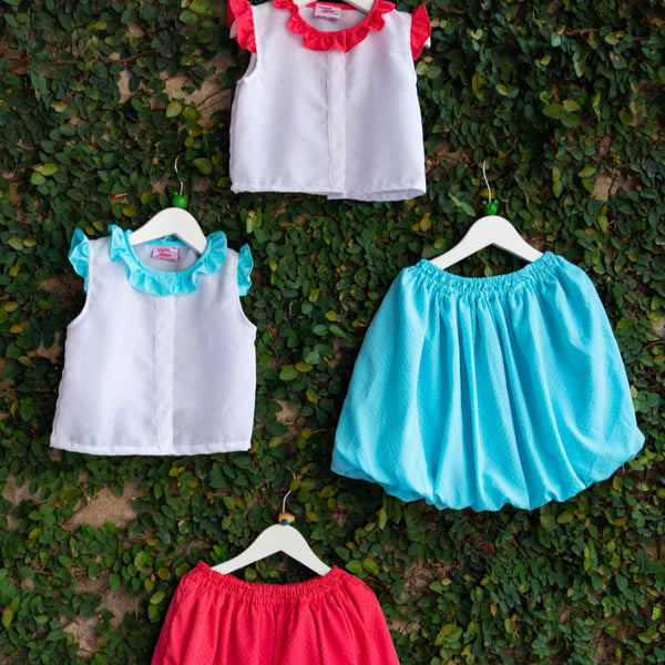 party wear skirt romper sets