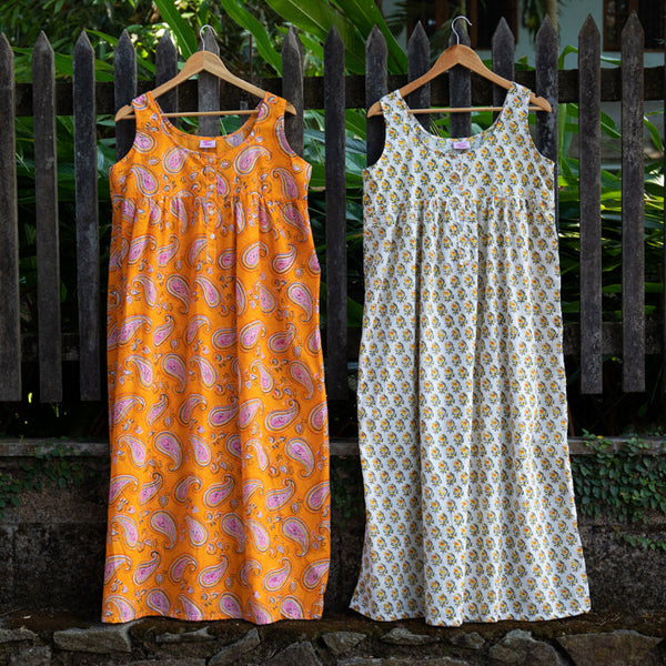 Cotton Assorted Block Printed Nightwear