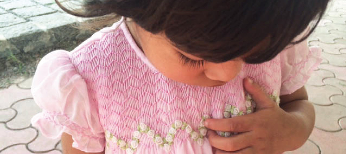 Cute cotton dress from Tara Shop with smocking